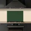 Donkergroen - Patroon - Lijnen - Zwart keuken achterwand spatscherm klein 900 -sfeer1