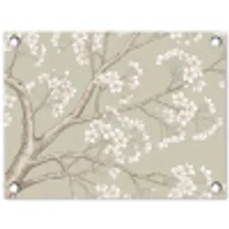 Sereen - Bloesem - Wit tuinposter los doek klein -3d