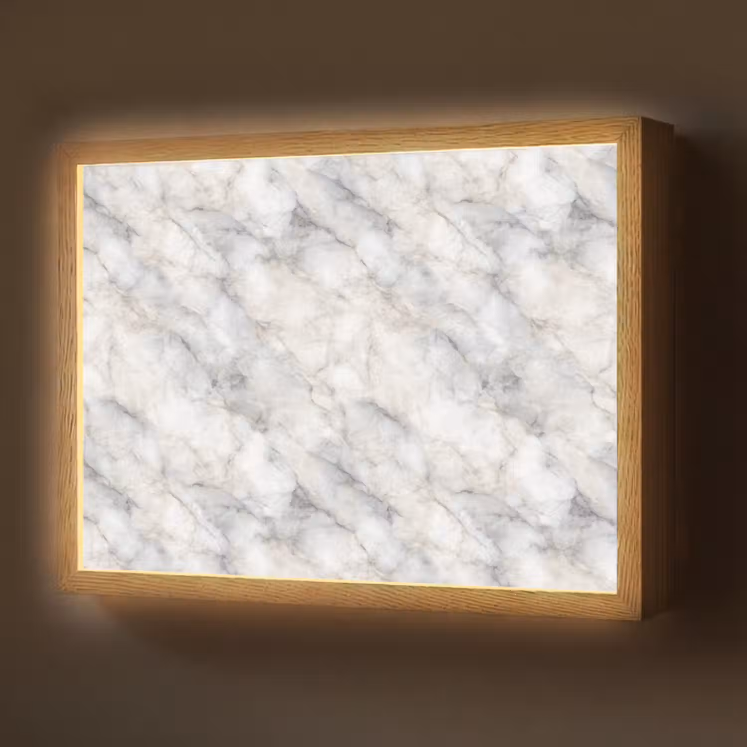 Lightbox - Wandlamp - Grijs - Marmer - Gedetailleerd