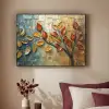 Boom - Abstract - Natuur - Kunst Textielframe zwart klein -sfeer1