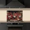 Het laatste avondmaal - Schilderij van Willem Key keuken achterwand spatscherm klein -sfeer1