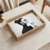 Vrouw - Champagne - Modern Dienblad Rechthoek middel -sfeer1