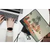 Nachtlandschap - Kamelen - Sterren - zandduinden laptophoes neopreen klein -bureau