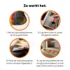 Vrouw - Verfstrepen - Gekleurd Inductie beschermer vinyl 3mm klein -zzzzzzz-td-werking
