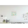Konijn - Eieren - Takjes textielposter latten blank klein -kinderkamer