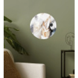 Abstract - Gold - Design - Luxe Wandcirkel behangsticker klein -sfeer2