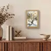 Boom - Modern - Abstract - Goud - Zwart - Wit Light Box met kabel (Tafellamp) klein -sfeer2
