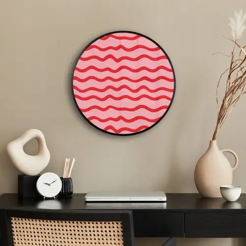 Speels - Patroon - Rood Fotolijst rond zonder passe partout klein 856 -sfeer1
