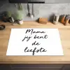 Quotes - Mama jij bent de liefste - Moeder - Spreuken Inductie beschermer vinyl 3mm klein -sfeer5