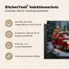 Kersttruck - Sneeuwbos - Rood Inductie beschermer vinyl 3mm middel -tsfeer2_DE