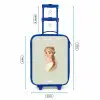Prinses met tiara op groene stippenachtergrond Kinderkoffer - Blauw klein -productfoto_formaten