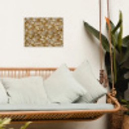 Ginkgo - Bladeren - Goud tuinposter los doek klein 239 -sfeer7