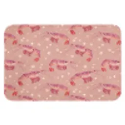 Garnalen - Stippen - Roze Badmat klein 997 -3d