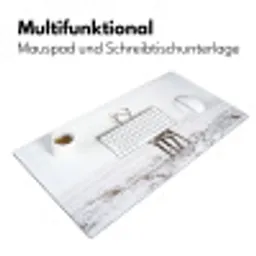 Rendier - Gewei - Sneeuw - Winter Muismat XXL klein -ysfeer4_duits