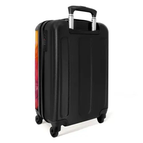 Olieverf kunstwerk van een galopperend paard NBS - Handbagage koffer - Kinderen Unisex middel -achterkant