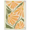 Blaadjes - Zachtoranje - Bloemen tuinposter los doek klein -3d