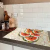 Mozaïek - Watermeloen - Rood - Pitten Inductie beschermer vinyl 3mm klein -sfeer3