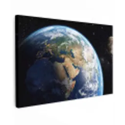 Aarde - Ruimte - Blauw - Groen canvas 2cm klein -z3d