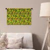 Dieren - Neon - Groen - Panterprint Wandkleed katoen klein 269 -sfeer4