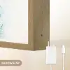Schildpad - Cartoon - Water - Groen Light Box met batterij (Wandlamp kind) middel -USP_websiteoplaadbaarNL
