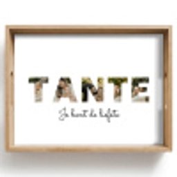 Tante - Lettercollage Dienblad Rechthoek middel -z3d_shopping