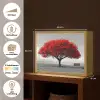 Boom - Rood - Natuur - Zwart wit Light Box met batterij (Wandlamp) middel -USP_websiteoverzichtNL
