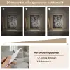 Tijger - Dier - Zwart - Blauw - Modern Light Box met kabel (Tafellamp) klein -USP_dimbaarNL