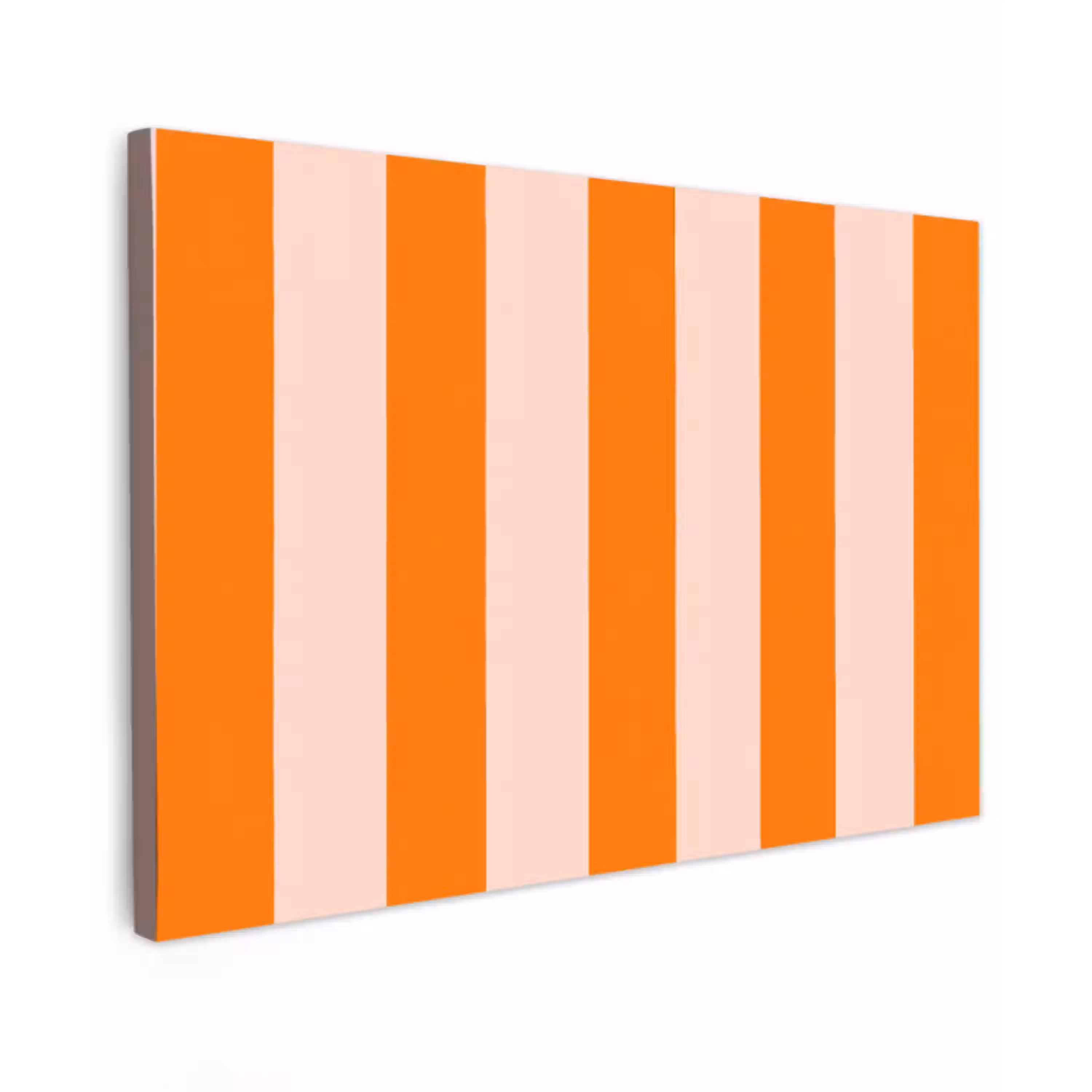 Strepen - Modern - Oranje canvas 2cm klein 34 -z3d