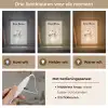 Eenhoorn - Manen - Stippen - Golven Light Box met kabel (Kinderlampje) klein -USP_lichtkleurNL