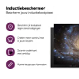 Kosmos - Sterrenstelsel - Donker Inductie beschermer vinyl 3mm klein -zzzzzzz-cc-usp