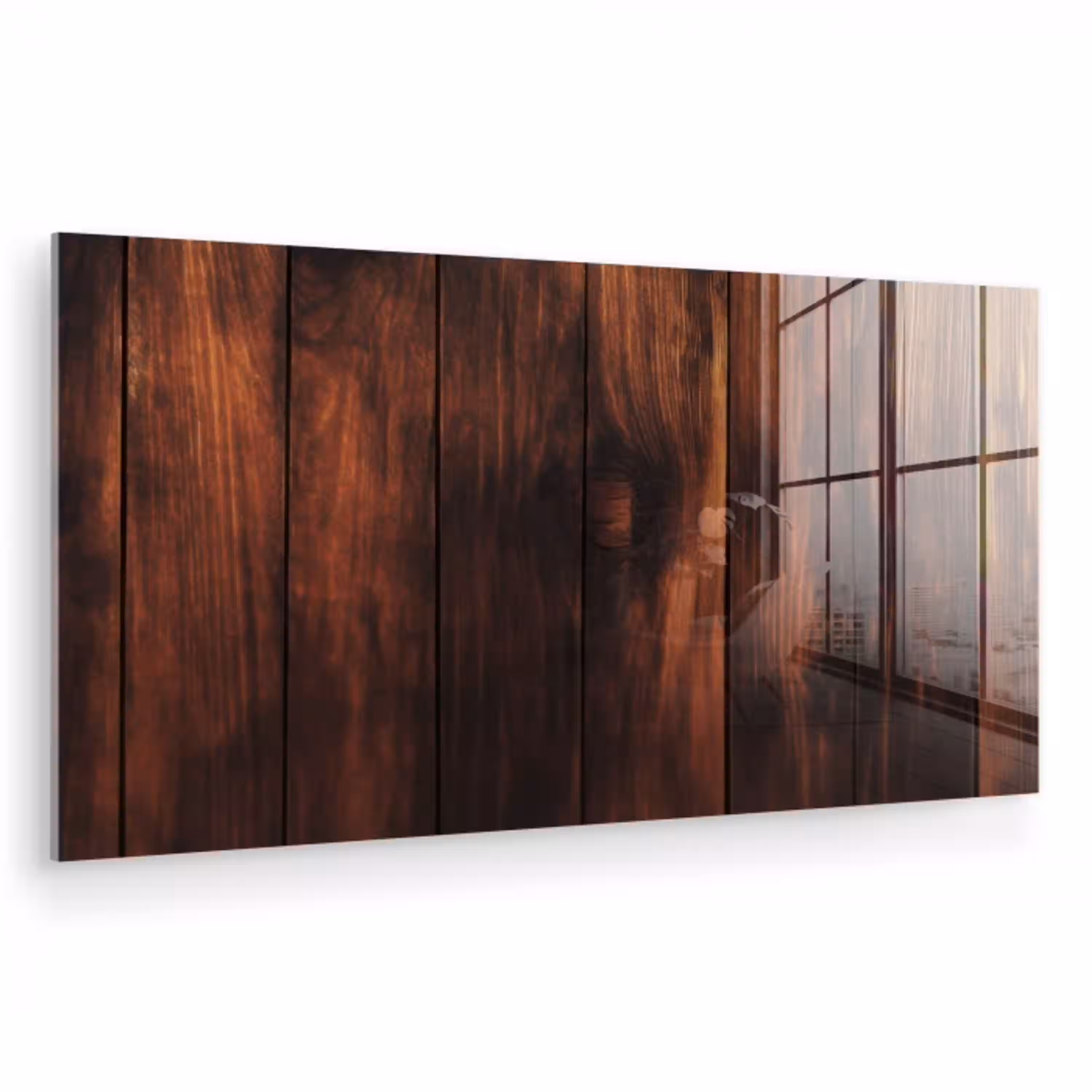 Hout - Planken - Vintage - Donkerbruin plexiglas 5mm klein -zzzproduct_nieuw