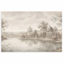 Terras - Water - Natuur - Landschap poster papier klein -3d