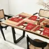 Sneeuwpret - Winter - Sneeuwpop Placemat vinyl groot -zzsfeer4_Kitchenyeah-website