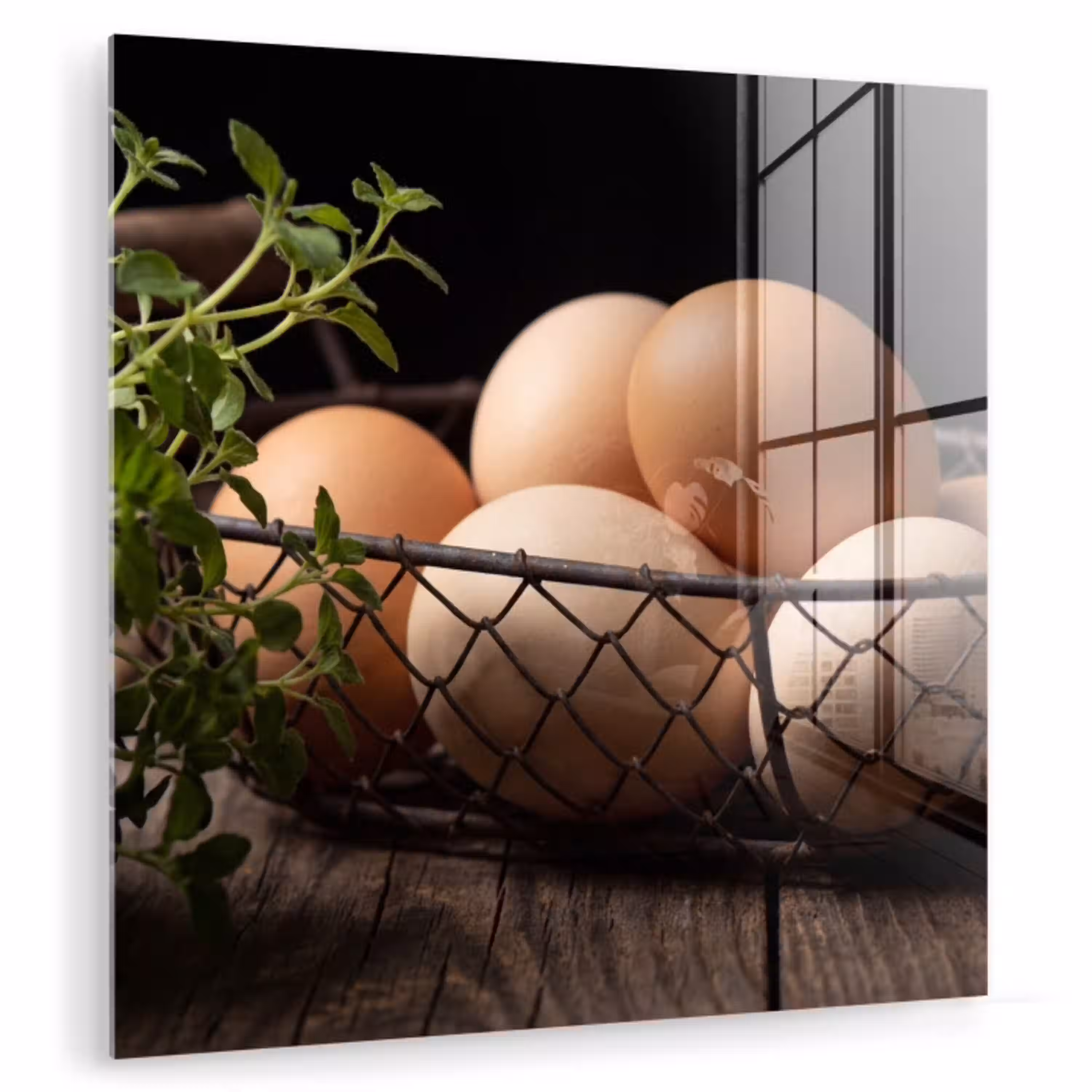 Eieren - Mand - Eten plexiglas 5mm klein -zzzproduct_nieuw