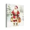 Kerstman- Winter - Sneeuw - Wit - Rood aluminium wit klein -3d