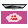 Girl power - Wolk - Roze Muismat XXL klein -zzz3d