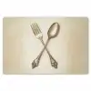 Beige - Vintage - Bestek Placemat vinyl groot -zzsfeer1_Kitchenyeah-website