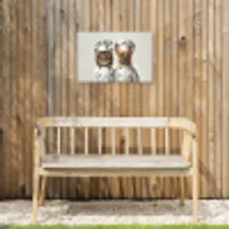 Kat - Hond - Kokskleding Tuinposter op houten frame 2 cm dik klein -sfeer4