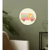 Ijskar - Retro - Softijsjes - Roze Wandcirkel plexiglas klein -sfeer3
