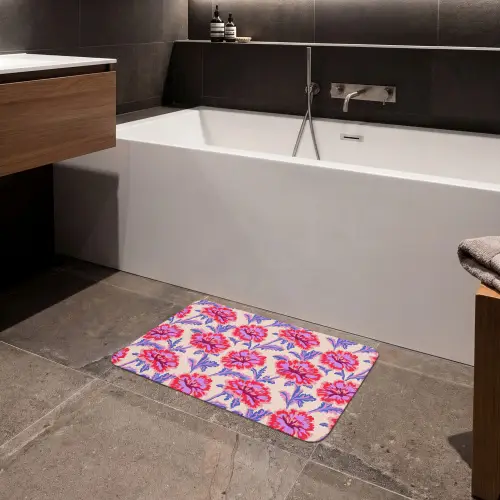 Bloemen - Patroon - Meerkleurig Badmat klein 997 -sfeer3