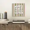 What's the best that could happen - Strepen - Groen - Roze aluminium wit klein -sfeer1