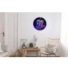 Quote - Neon - Disco - Druiven Wandcirkel aluminium klein -woonkamer