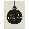 Kerstballen - Japandi - Christmas - Zwarte kerstballen poster papier klein -3d