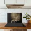 Strik - Beige - Witte - Wijn keuken achterwand spatscherm klein -sfeer2