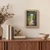 Doorkijk - Bloemen - Natuur - Rozenboog Light Box met kabel (Wandlamp) klein -sfeer2