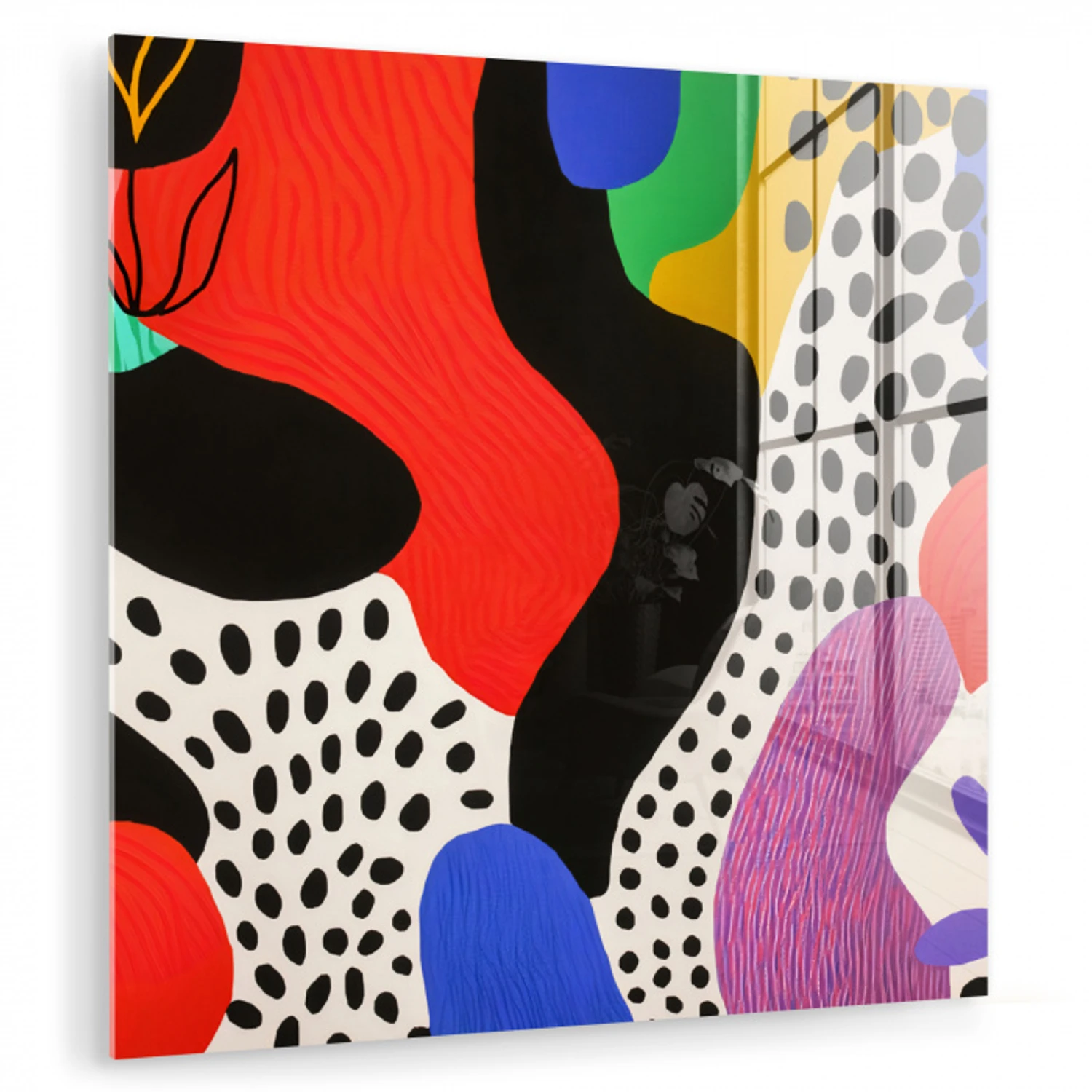 Abstract - Vormen - Kleuren - Stippen plexiglas 5mm klein -zzzproduct_nieuw