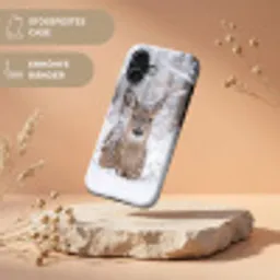Hert - Sneeuw - Bos - Dieren - Vertederend Toughcase MagSafe Apple iPhone 17 klein -USP_RandenV_DE