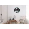 Quote - Neon - Hond - Kokskleding Wandcirkel aluminium klein -woonkamer