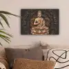 Boeddha - Mantra - Meditatie - Spiritueel - Koper canvas 2cm klein -sfeer1
