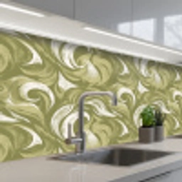 Abstract - Textuur - Groen keuken achterwand 2 middel 871 -3d_schuin
